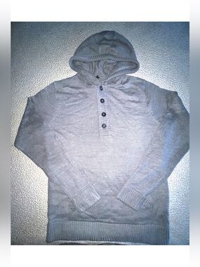 Unisex ribbed knit hoodie
